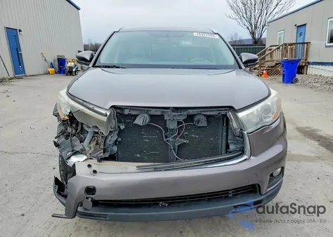 2015 Toyota Highlander Xle из США, поврежденный, VIN 5TDJKRFH7FS091791